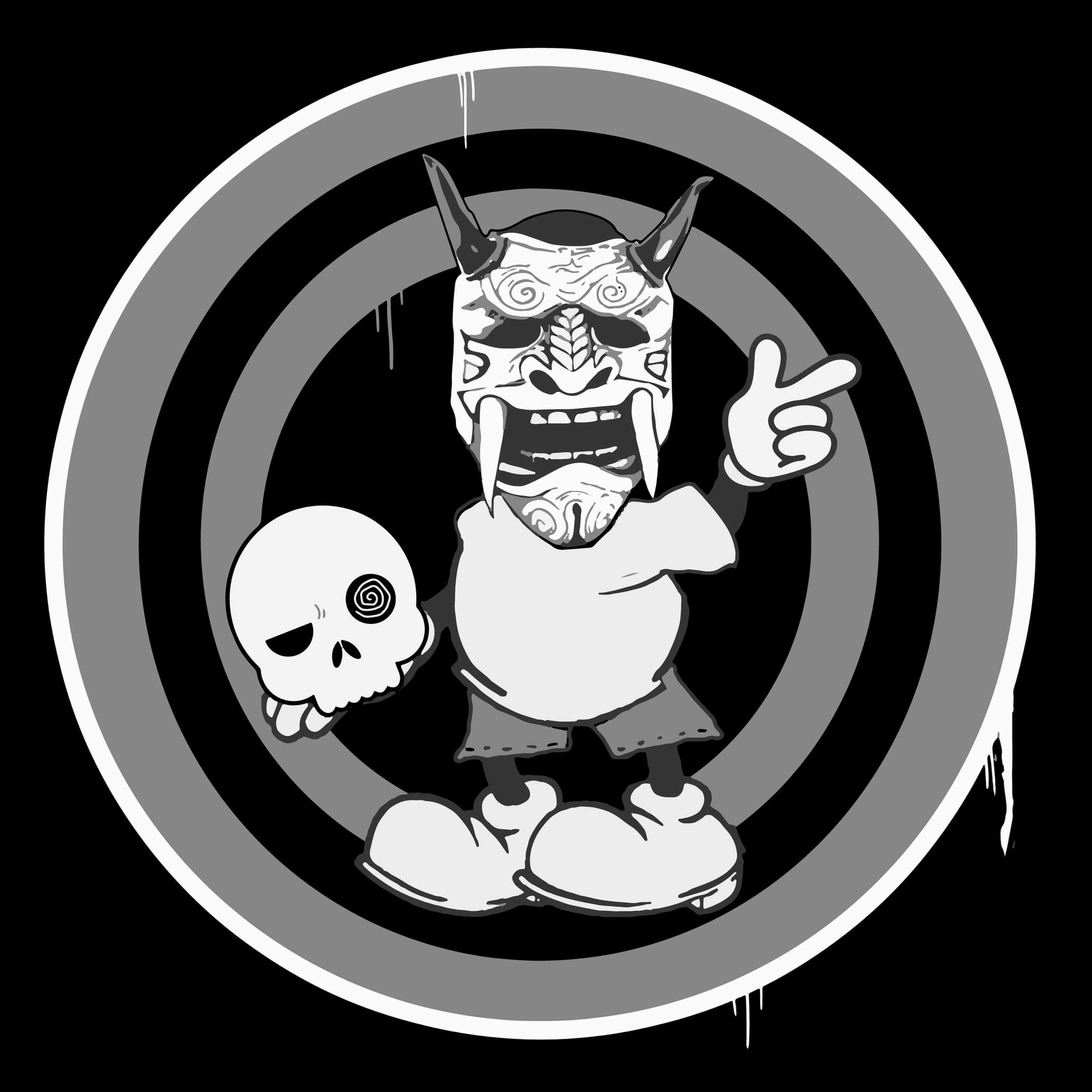 Con-Crete hat featuring Concrete chasing a guy with a chainsaw