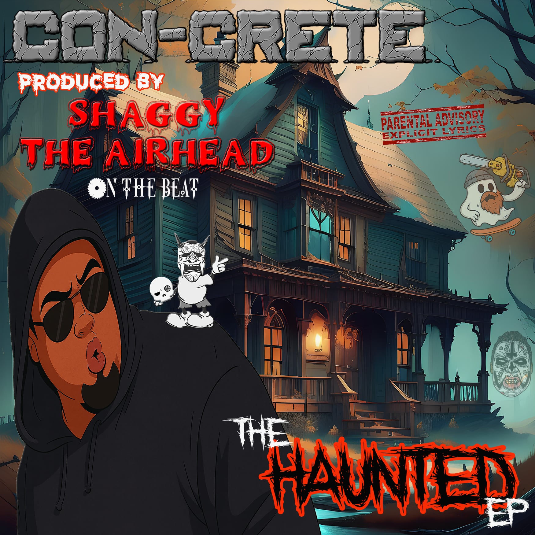 Album cover for Con-Crete – The Haunted EP
